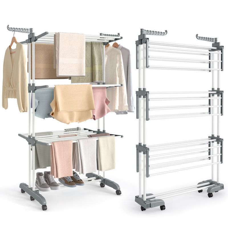 Stainless Steel Standard Drying Rack, Cloud White/Dove Grey
