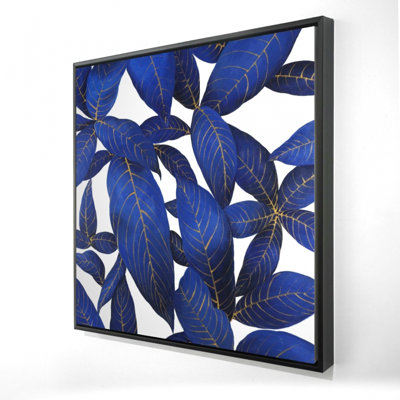 «Abstract Modern Blue Leaves»
