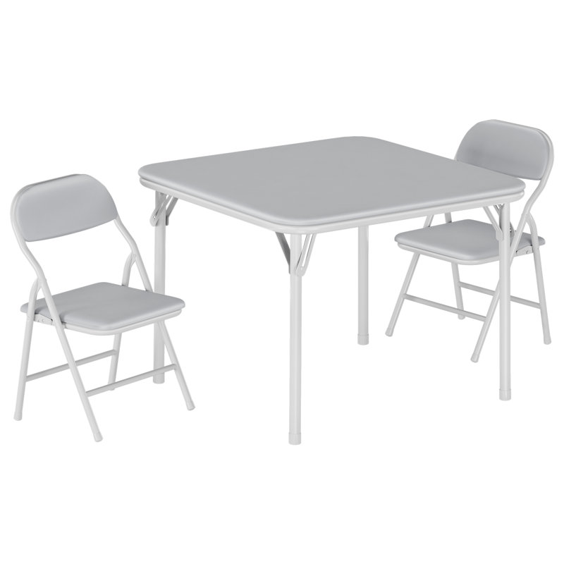 Ensemble de table et de chaises pliantes pour enfants pour la salle à manger, l'artisanat, la salle de classe et l'intérieur / extérieur