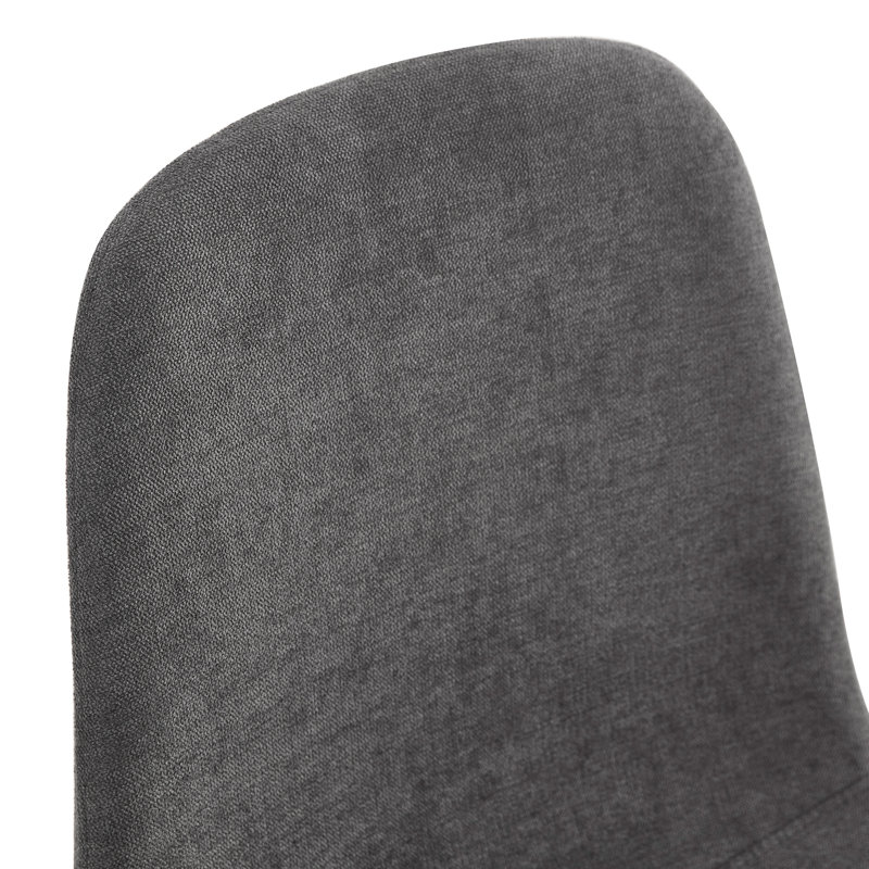 Ensemble de table de salle à manger 47,3 "pour 6 personnes, ensemble de cuisine compacte avec pieds chromés, Gris, White