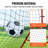 VEVOR Soccer Rebounder Rebound Net, Kick-Back 39"x39"