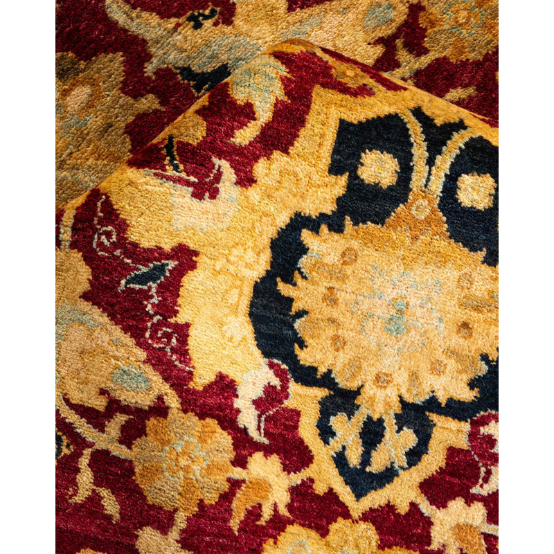 One-of-a-Kind 8 X 10 New Age Wool Area Rug in Red