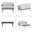 Causeuse et table en acier-1870241317-1870241322-1870241323