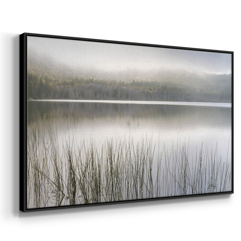 «Lake Fog», reproduction sur toile, H 25 po x l 37 po x P 2 po, Noir