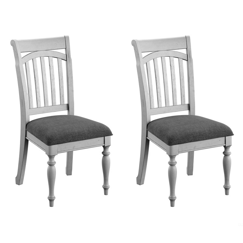 Chaises de salle à manger à lattes, ensemble de 2