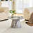 Textured Medium Density Fiberboard Circular Coffee Table