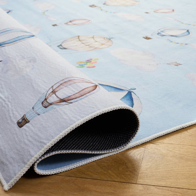 Tapis ivoire / bleu pour enfants Tacoma 159