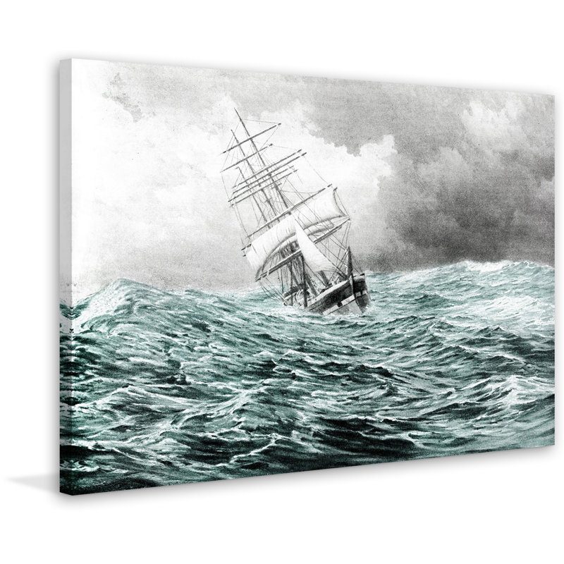« gross eaux », reproduction d’art sur toile tendue, 40 po x 60 po