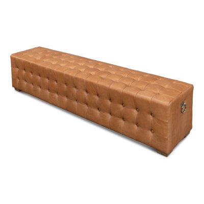 Beam Leather Bench