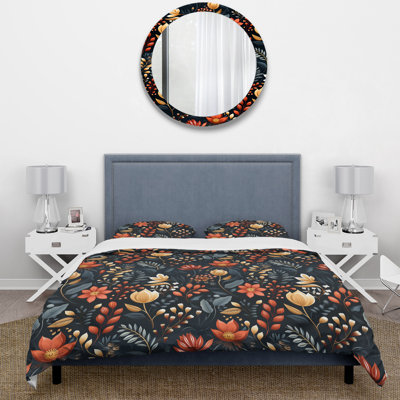 Scandinavian Botanical Collage II Duvet Cover