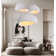 Jimyah 1- Light White Polyesters Unique/Statement Modern Pendant