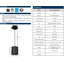 Luminaire suspendu DEL cylindrique 15 W