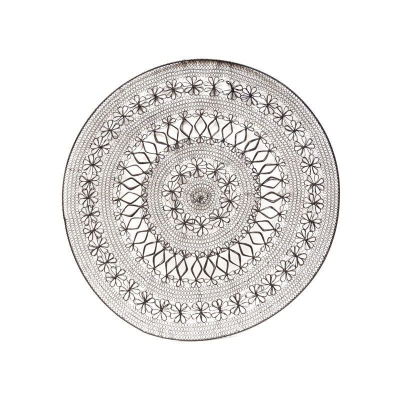 Suspension murale en métal détissée 28"