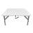 Techni Home 34in Square Folding Table, Height Adjustable Foldable Table with Easy-Carry Handle