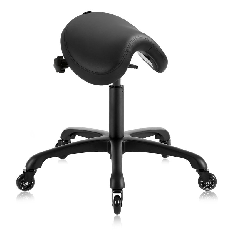 Fauteuil à roulettes pivotant Premium Premium, Noir, Noir