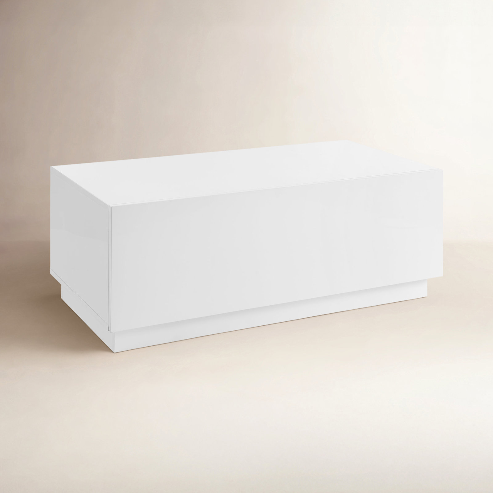 Carson 47" Coffee Table with Storage, White