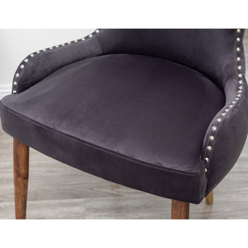 Bilski Upholstered Wingback Chair, Gray