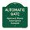Enseigne Signmission Designer Series - Approche automatique de la barrière qui s'ouvre lentement | Enseigne architecturale verte en aluminium de gros calibre 18 po x 18 po | Protégez votre entreprise et votre commune | Fabriqué aux États-Unis