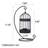 11.42'' H Metal Tabletop Lantern-770667630
