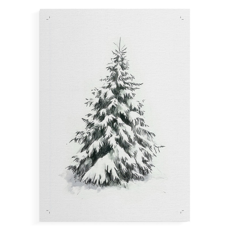 Art de Noël des Fêtes de Noël - impression sur toile seulement - non encadrée, H 18 po x l 12 po