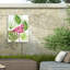 Toile d'extérieur Melissa Wang «Tropical Flamingo II»-87945665