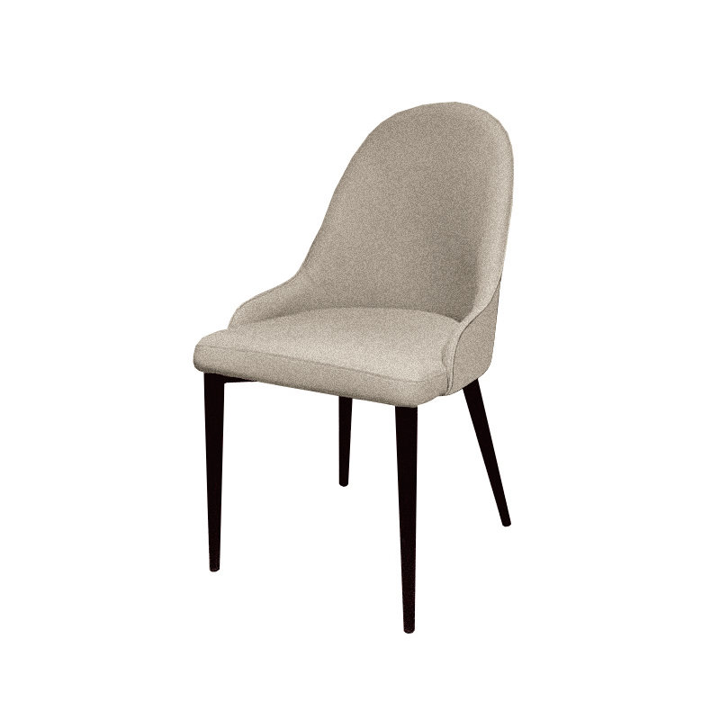 Algol 46cm H Fabric Upholstered Side Chair in Grey