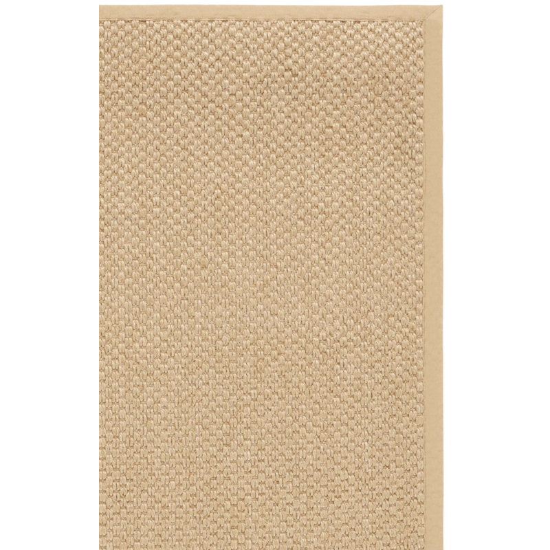 Auckland Jute/Sisal Beige/Yellow Area Rug, Runner 2' x 10'