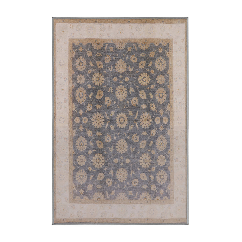 Tapis oriental bleu / beige Niglaes, Rectangle 2 pi x 4 pi