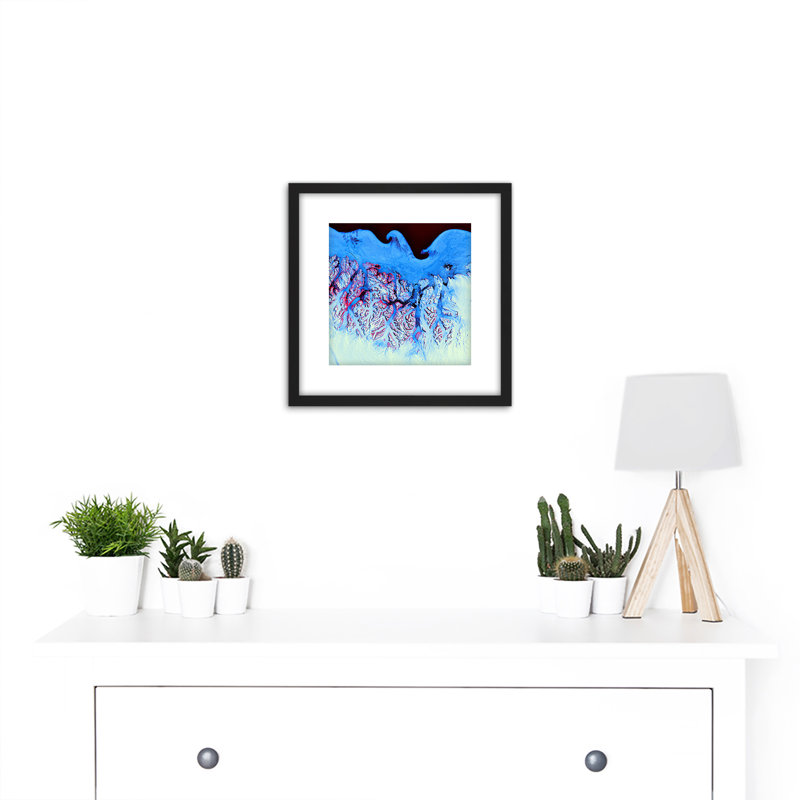 Abstract Water Waves Rivers - Single Picture Frame Painting