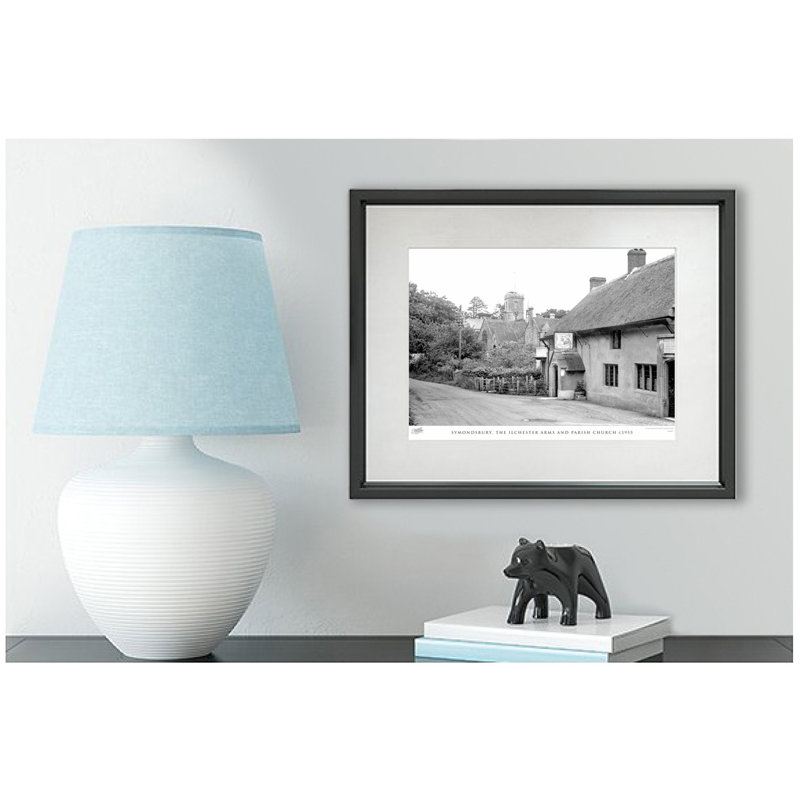 Symondsbury, The Ilchester Arms And Parish Church C1955 by Francis Frith - Single Picture Frame Print