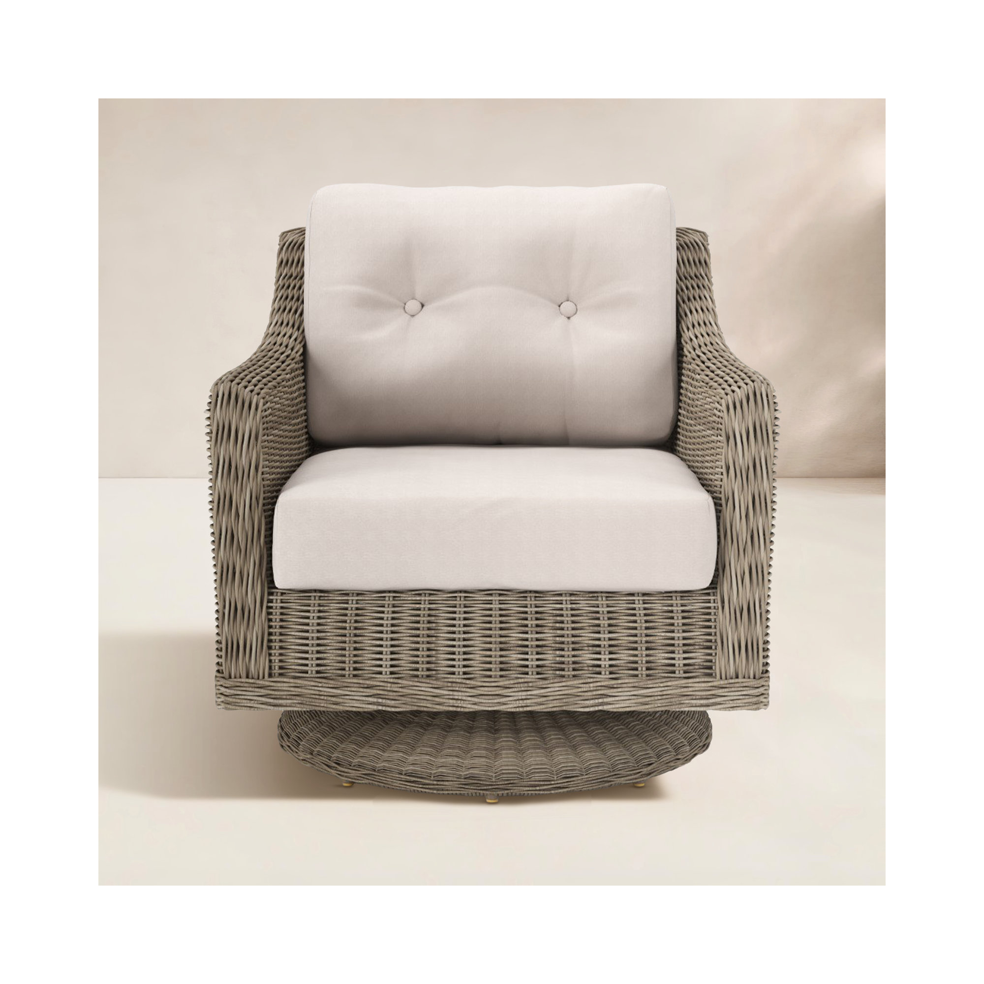 Kells Swivel Rocking Chair with Cushions
