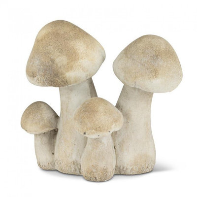 Large Four Mushroom Cluster Figurine