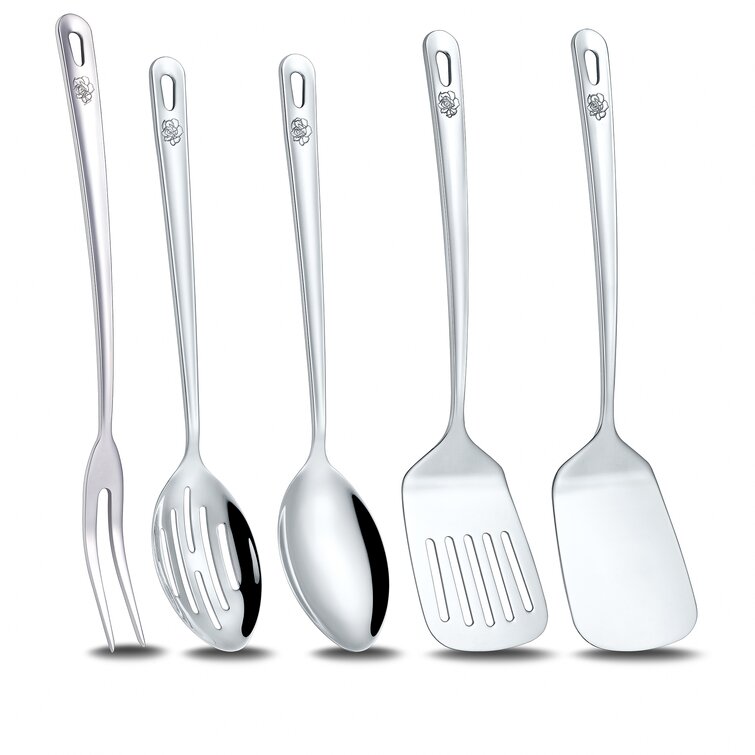 Concord Cookware Rose Stainless Steel Cooking Utensil Set