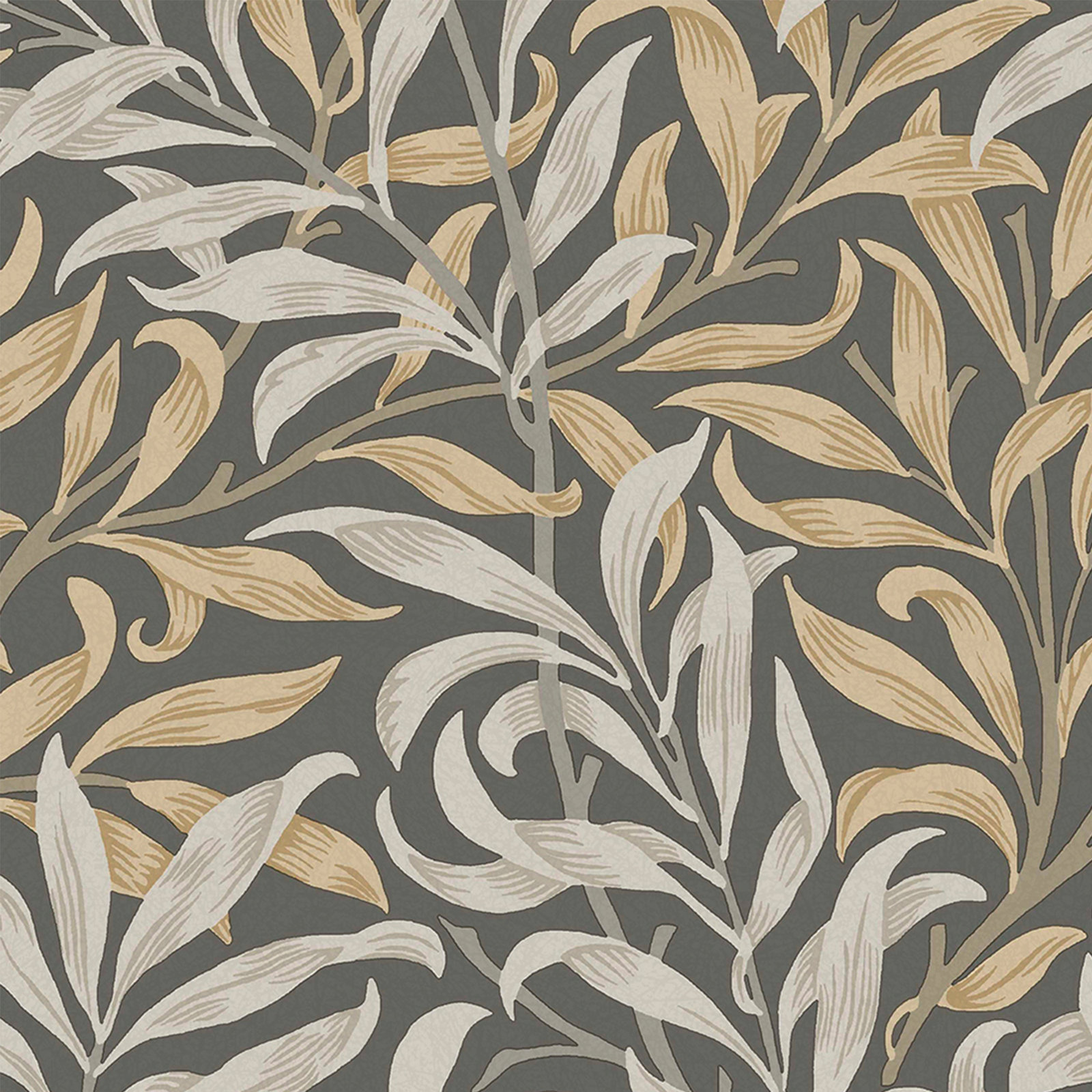 Floral Wallpaper, Charcoal