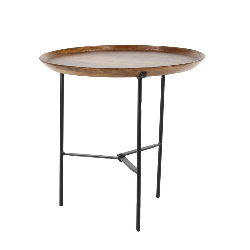 Table ronde rustique pour plantes