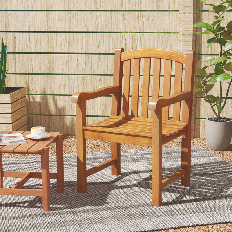 Fauteuil d'extérieur 4 pièces en teck