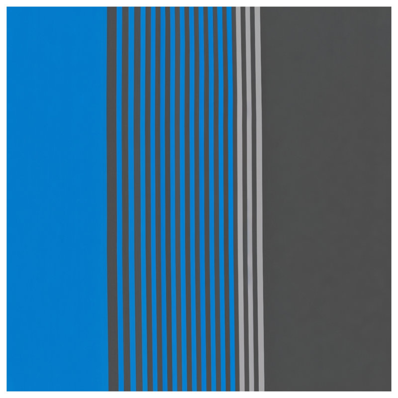 Blue Gray Stripes Duvet Covers, King
