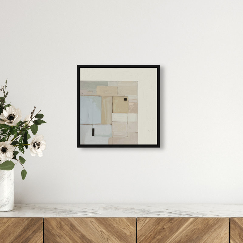 Softness Print by Oliver Gal, 13"H x 13"W, Black Floater Frame