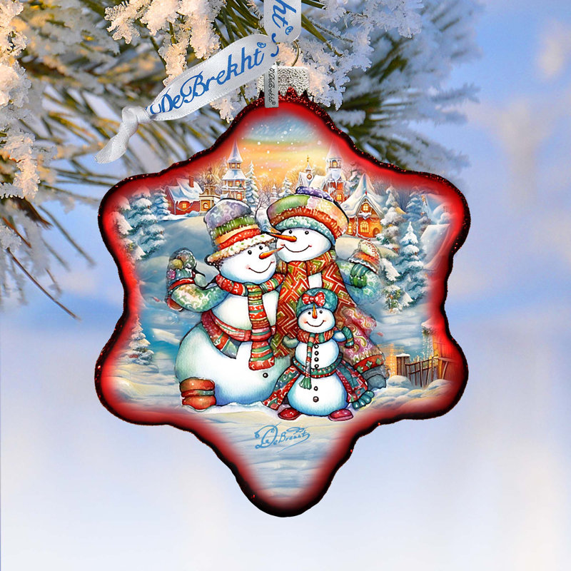 4'' Glass Hanging Figurine Ornament