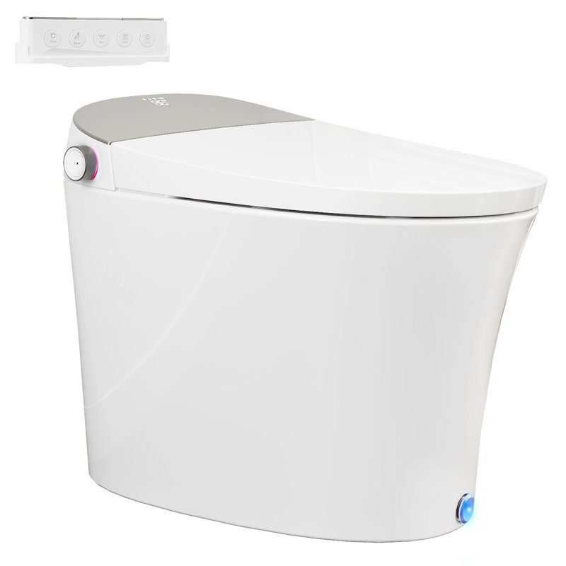 Sotomo Wm-16f0020918-stm Full Function Smart Toilet With Built-in Water Tank & Pump, 1.06 Gpf Power Ultra Siphon Flush, Auto Flush, Auto Lid Opening, Seat Heating, Digital Display
