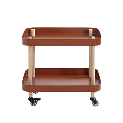 Side table on castors