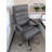 Modern Minimalist Leather & Iron Office Chair