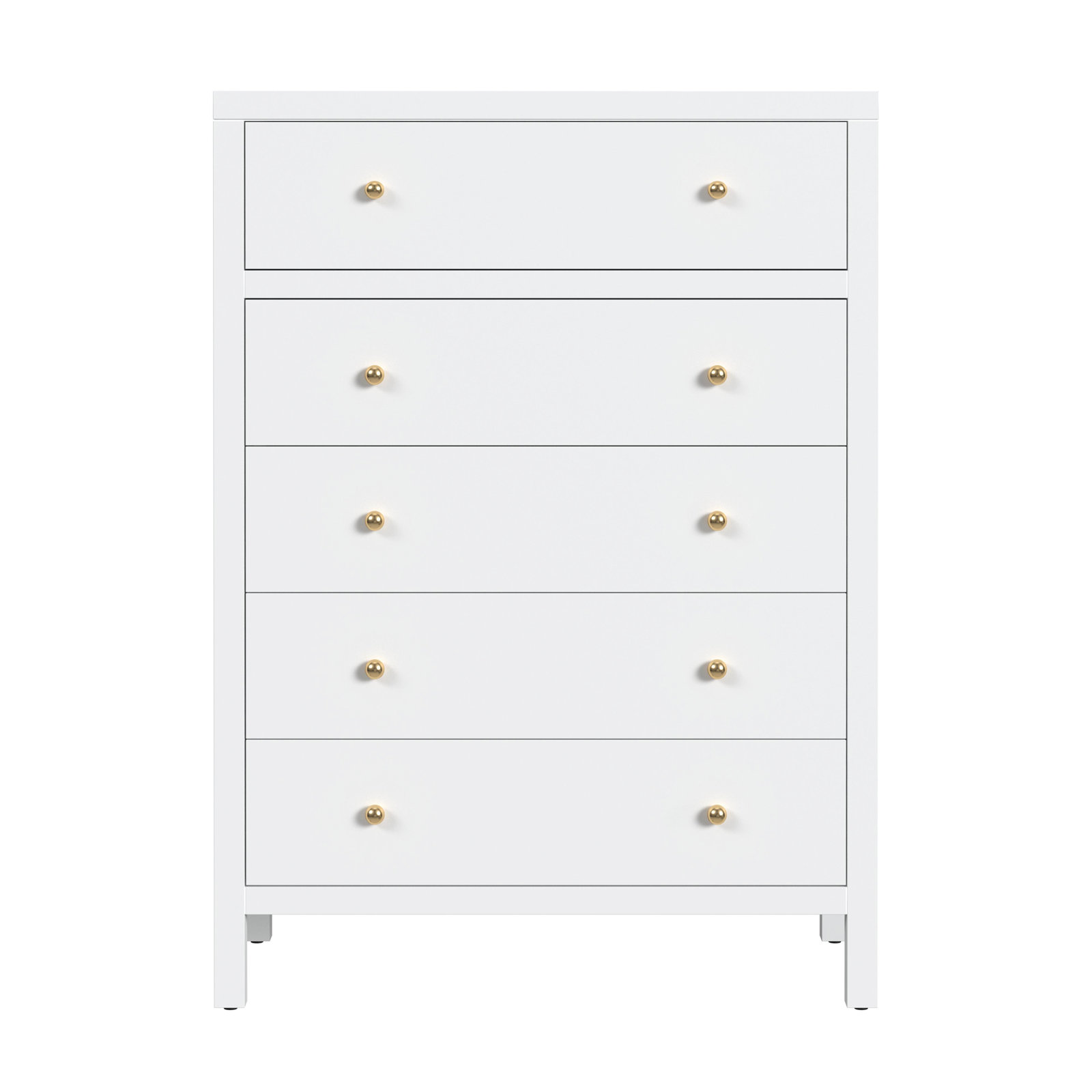 Celine 36" Acacia Dresser, Smooth White