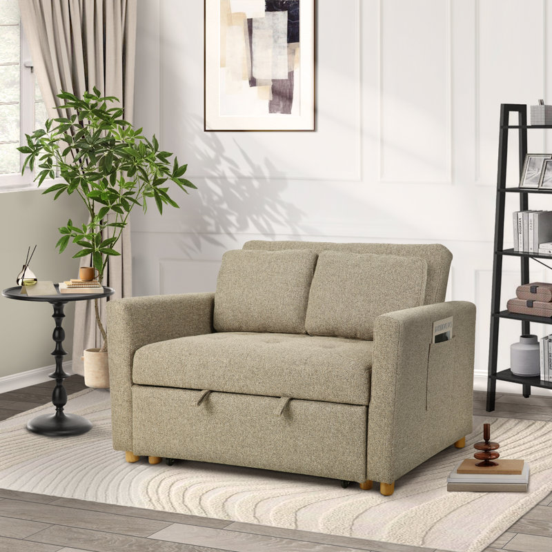 Canapé-lit l 48,5 po Shortridge, Gris brun