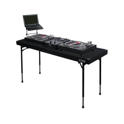 Rectangle 1 Person Flip Top 60 in. L Training Table and Chair Set with Casters and