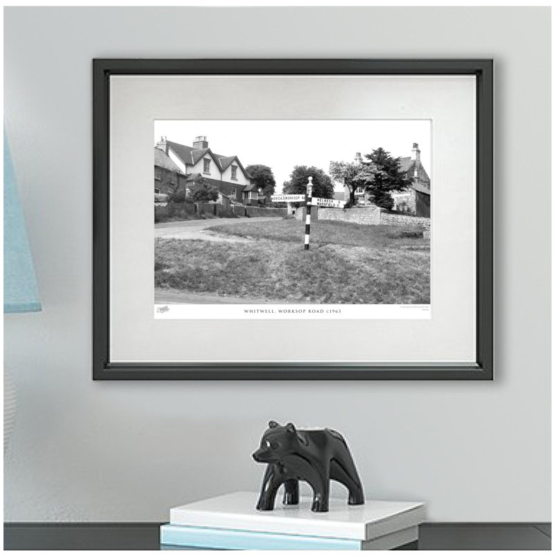 Whitwell, Worksop Road C1965 - Single Picture Frame Print, 60cm H x 80cm W x 2.3cm D