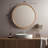 Wood Round Wall Mirror for Bathroom Bedroom Vanity Home Decoration-1013173689-1011608375