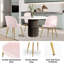 Chaise d'appoint empilable en velours-475249283