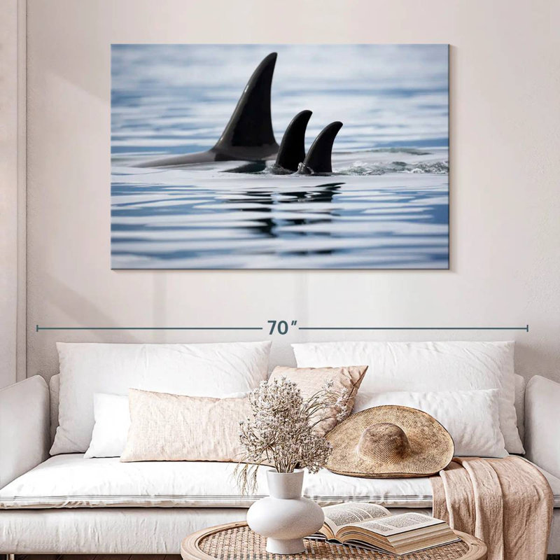 Brampt Killer Whale Fins, 32" H x 48" W