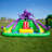JumpOrange Octopus Water Slide with Splash Zone and Dual Slides for Kids (with Blower and Cannon)